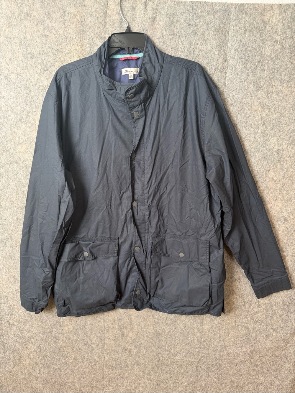 Peter Millar Men's XL Navy Field Jacket with pockets